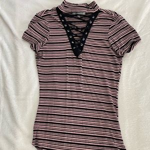 Black and pink shirt